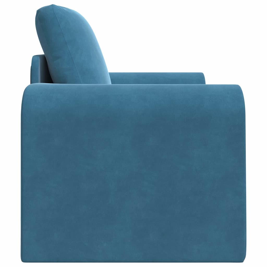 Sofa Bed Blue 98 x 71 x 83 cm Velvet